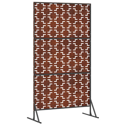 Obrazovka Pro Soukromí 100 X 50 X 180 Cm Rezavá