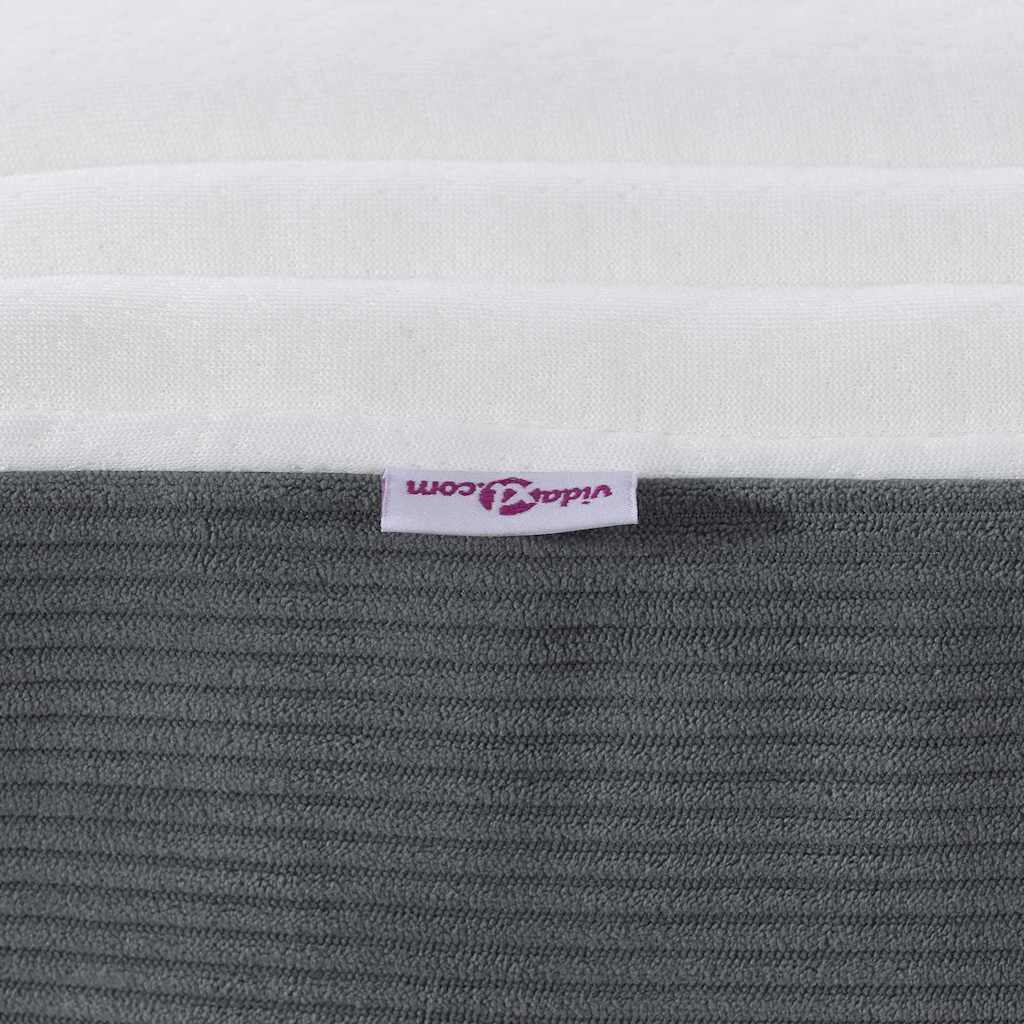 Postelová Matrace S Matrací Šedá Textil