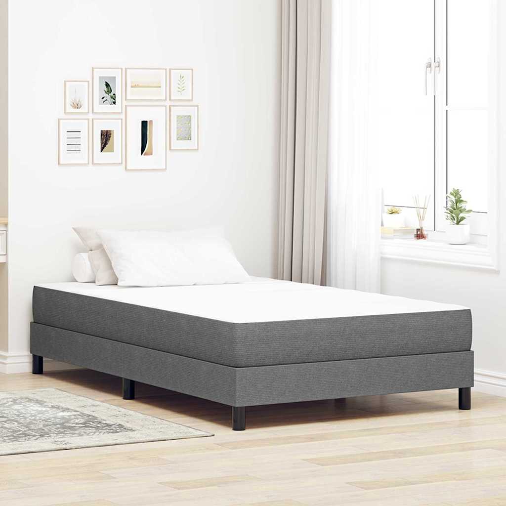 Postelová Matrace S Matrací Šedá Textil