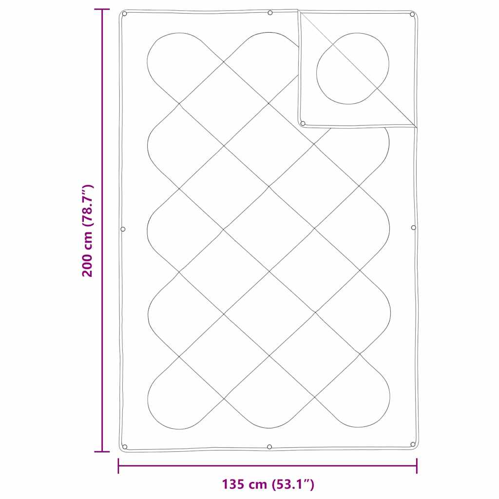2-In-1 Duvet Zima Polyester Bílá Prodyšný