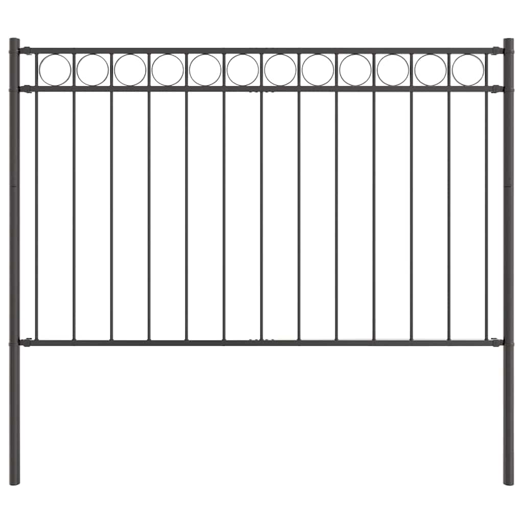 Prvek Plotu Assen 170 X 150 Cm Ocel Šedá