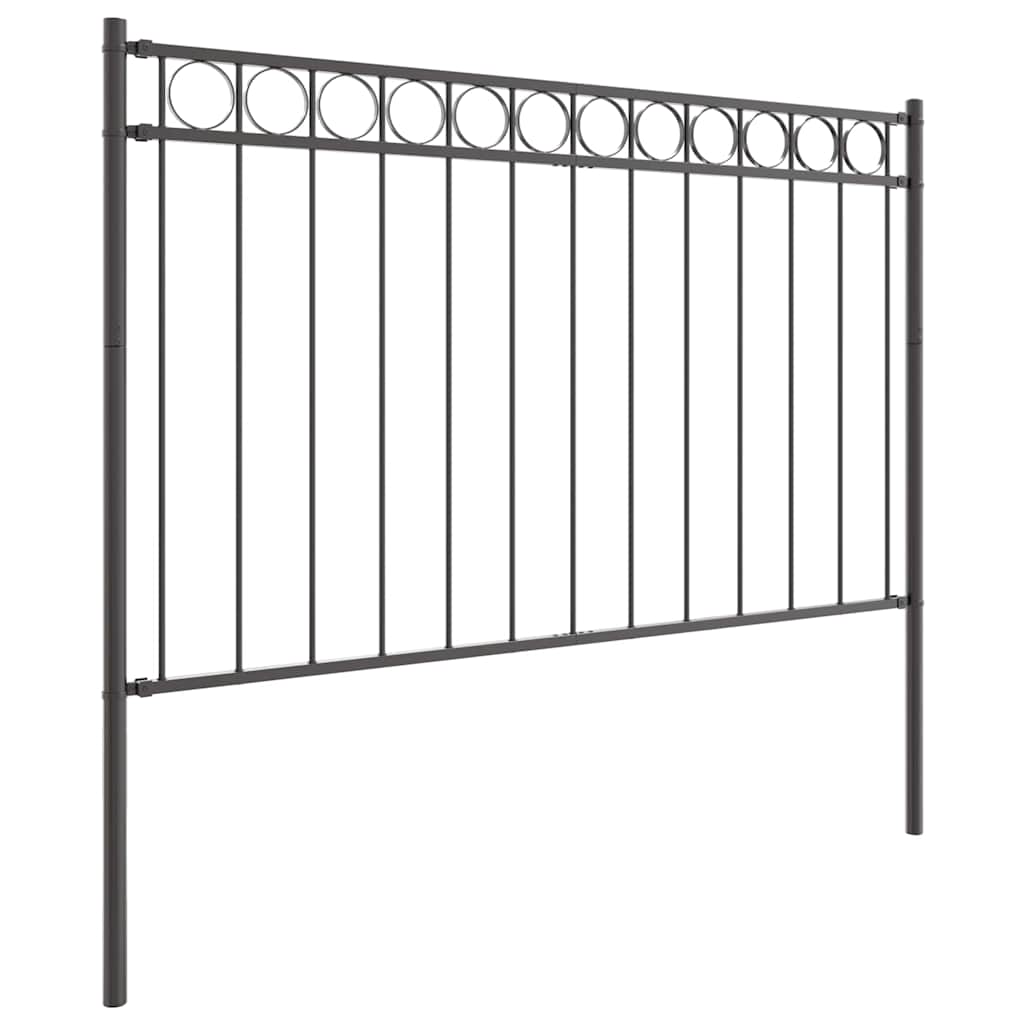 Prvek Plotu Assen 170 X 150 Cm Ocel Šedá