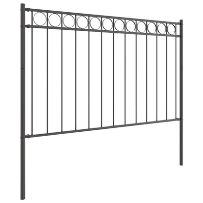 Prvek Plotu Assen 170 X 150 Cm Ocel Šedá