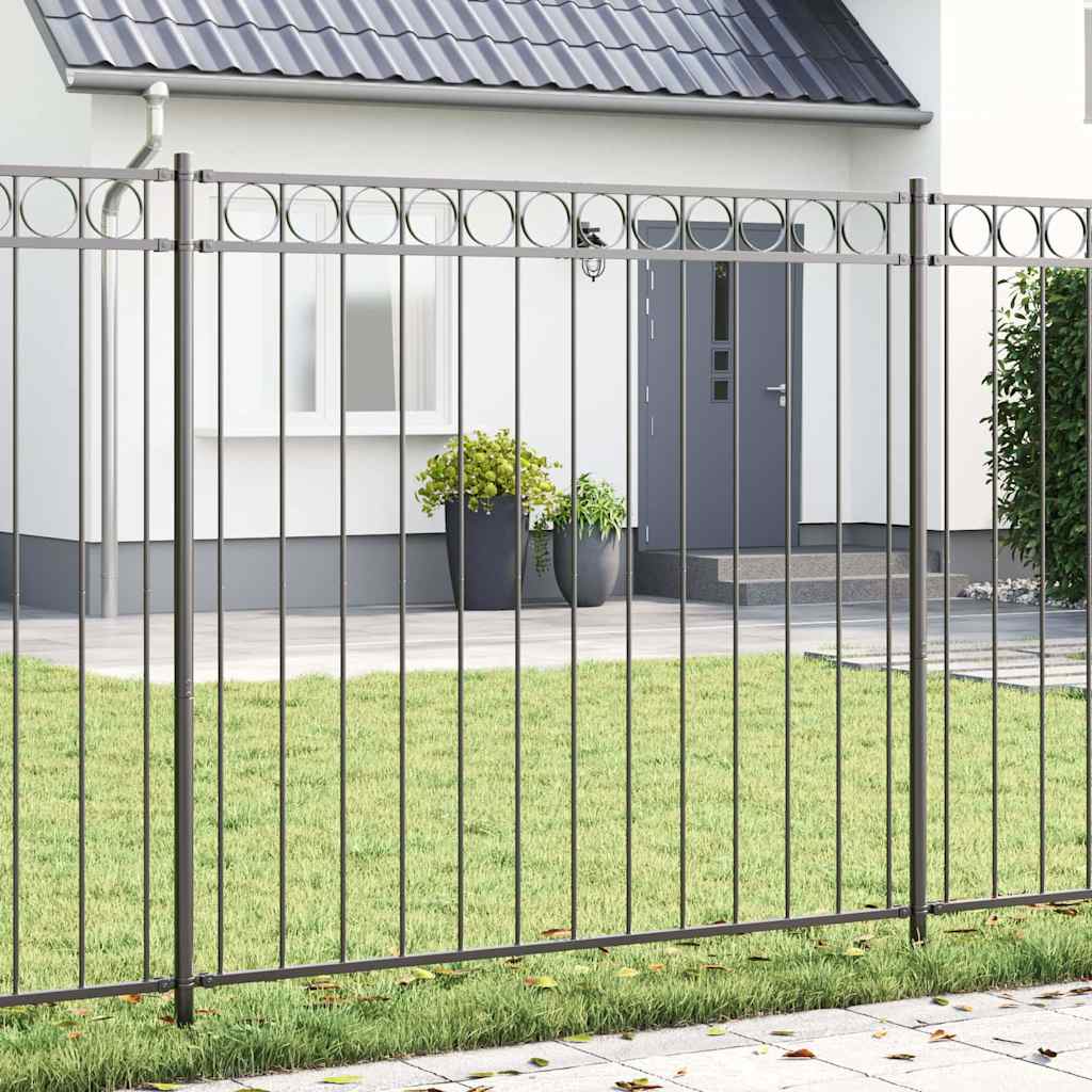 Prvek Plotu Assen 170 X 170 Cm Ocel Šedá