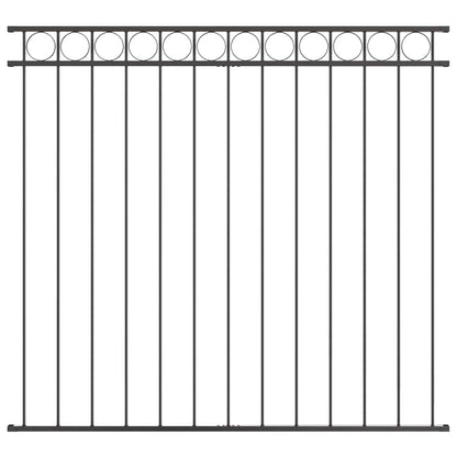 Prvek Plotu Assen 170 X 120 Cm Ocel Šedá