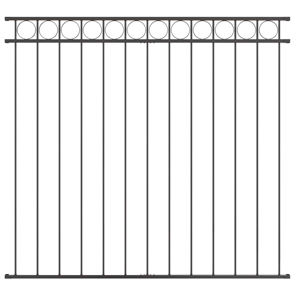 Prvek Plotu Assen 170 X 150 Cm Ocel Šedá
