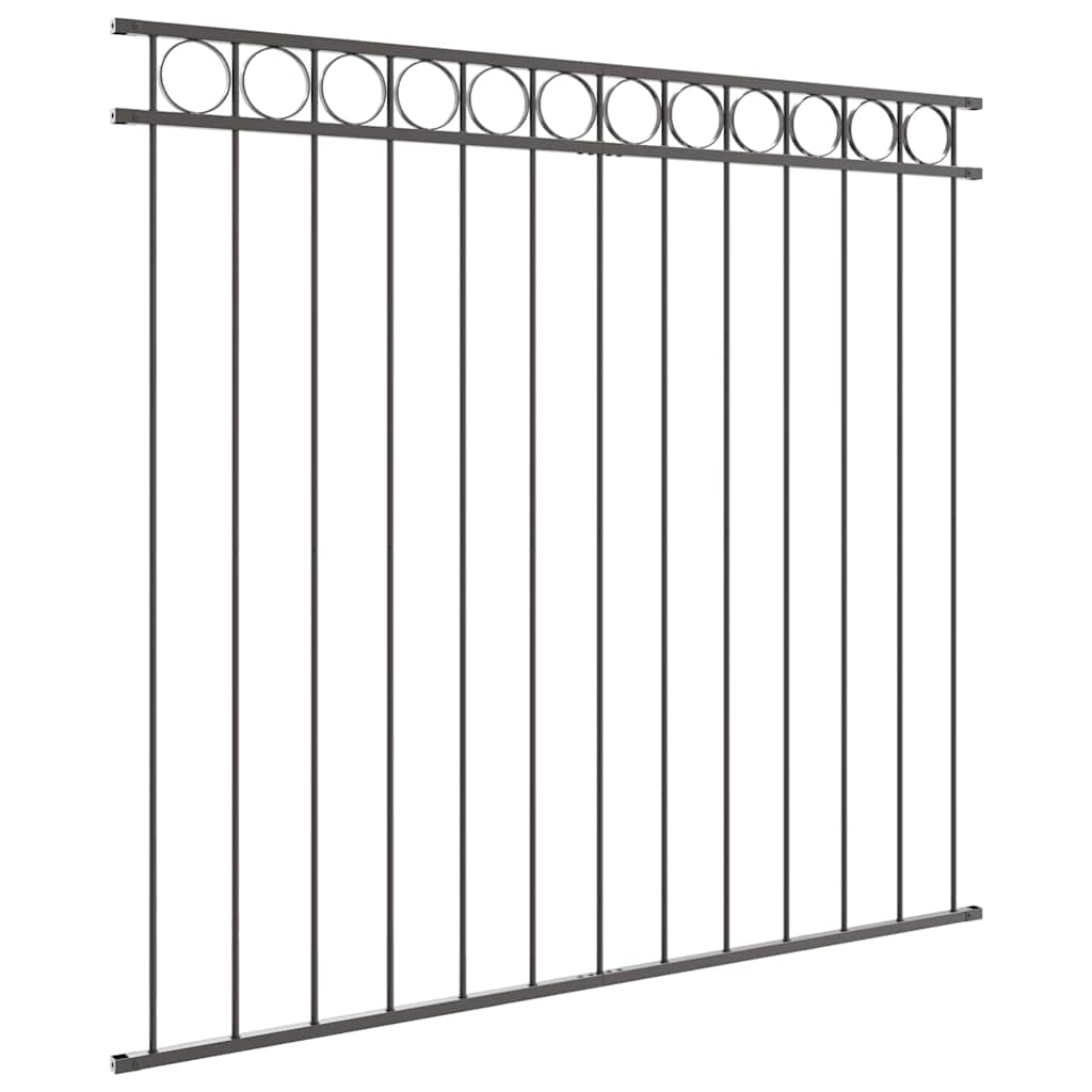 Prvek Plotu Assen 170 X 150 Cm Ocel Šedá