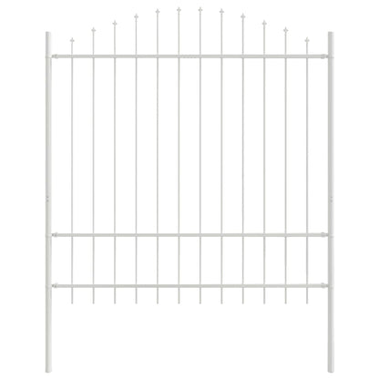 Zahradní Plot Woerden 170 X 215 Cm Práškově Lakovaná Ocel Bílá