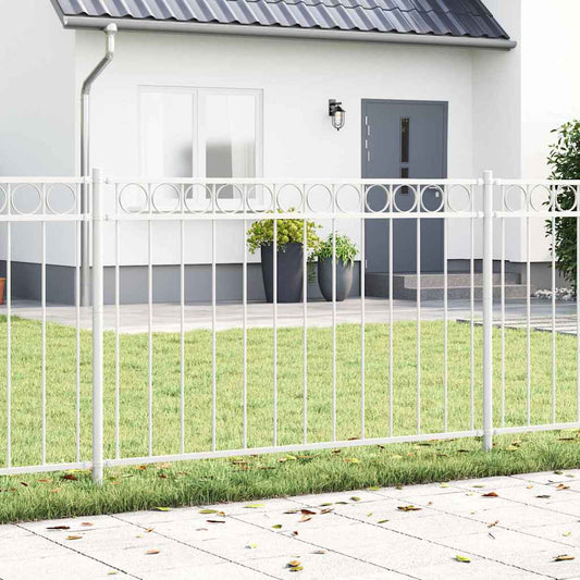 Prvek Plotu Assen 170 X 150 Cm Ocel Bílá