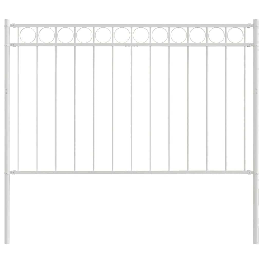 Prvek Plotu Assen 170 X 150 Cm Ocel Bílá
