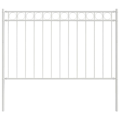 Prvek Plotu Assen 170 X 150 Cm Ocel Bílá