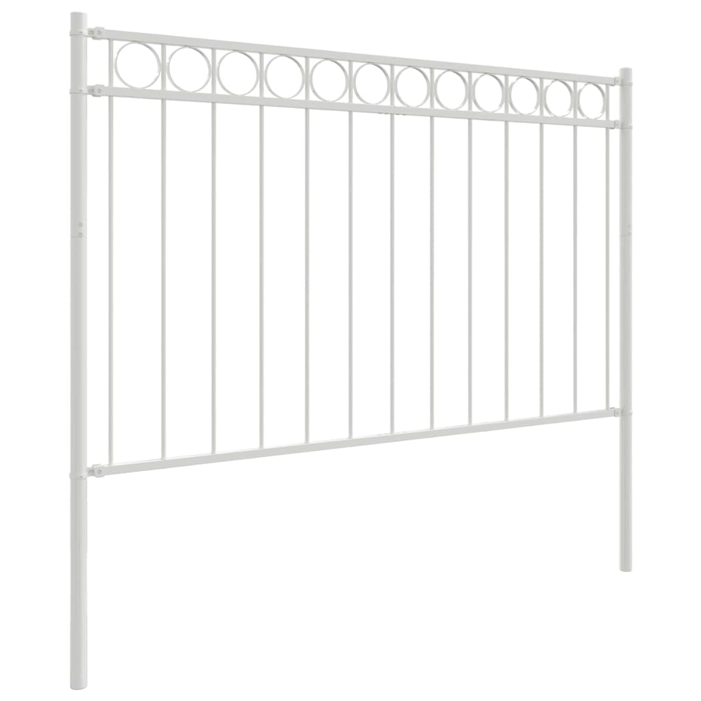 Prvek Plotu Assen 170 X 150 Cm Ocel Bílá
