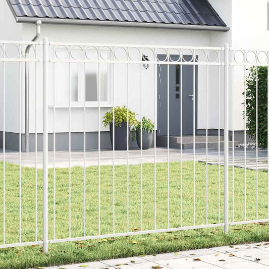 Prvek Plotu Assen 170 X 170 Cm Ocel Bílá