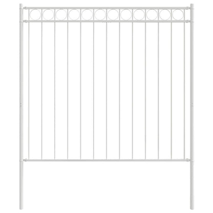Prvek Plotu Assen 170 X 170 Cm Ocel Bílá
