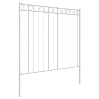 Prvek Plotu Assen 170 X 170 Cm Ocel Bílá