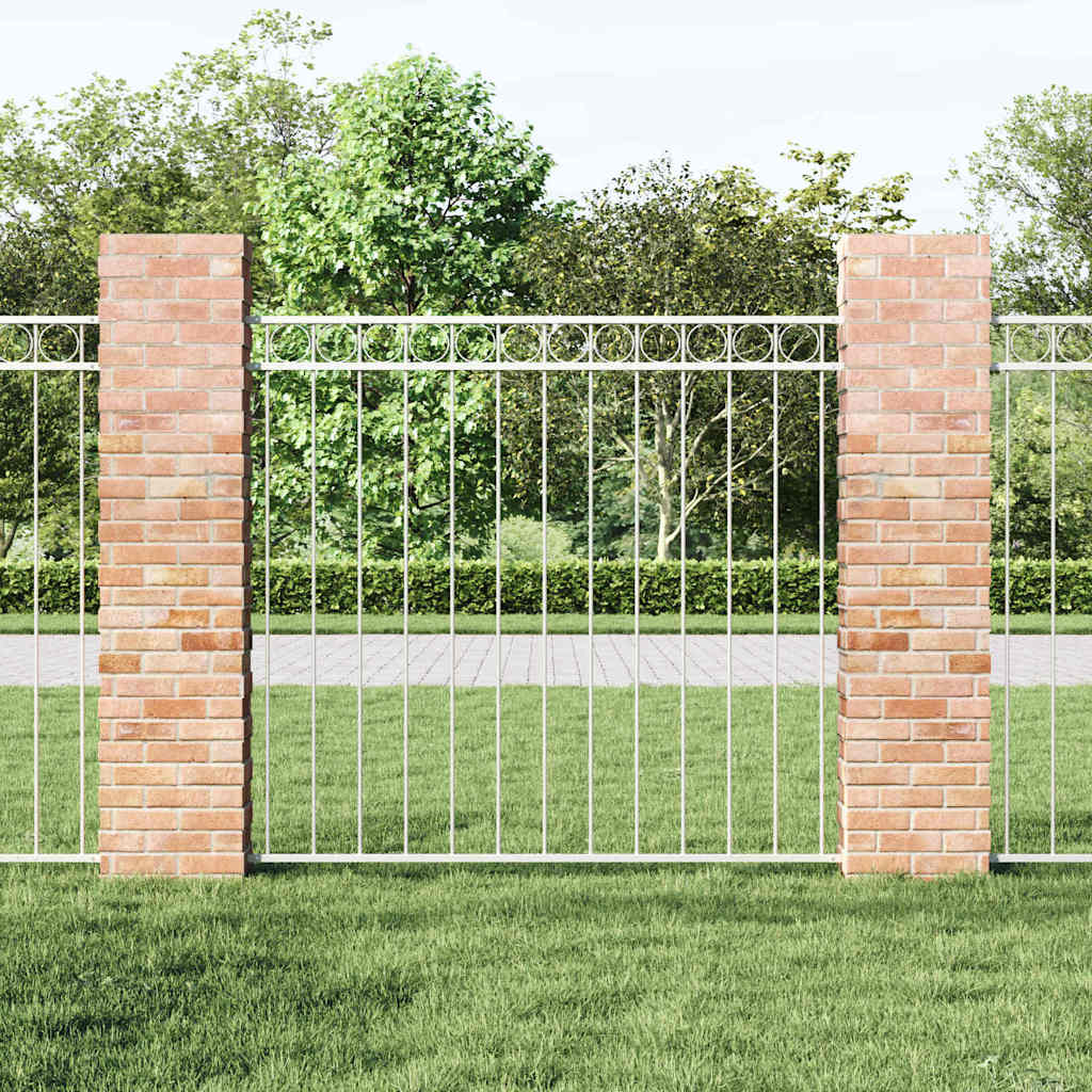Prvek Plotu Assen 170 X 150 Cm Ocel Bílá