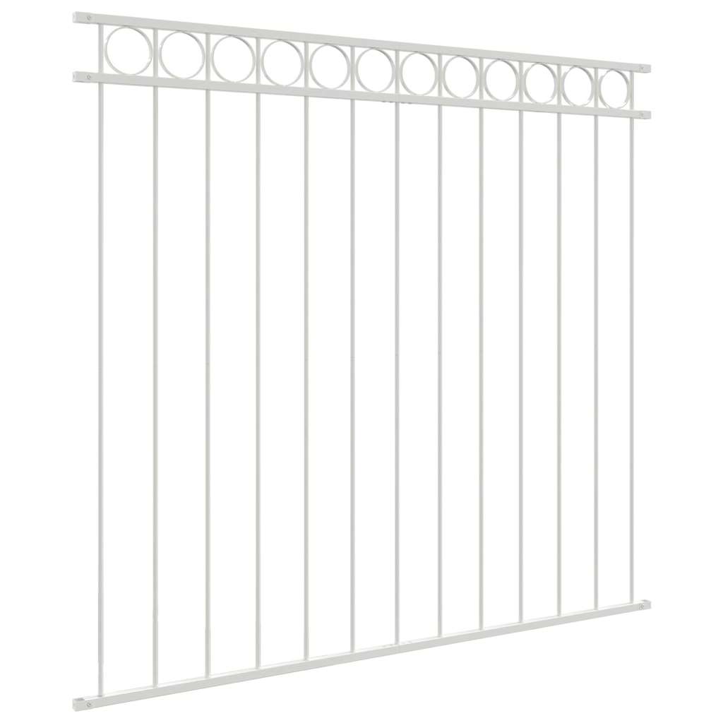 Prvek Plotu Assen 170 X 150 Cm Ocel Bílá
