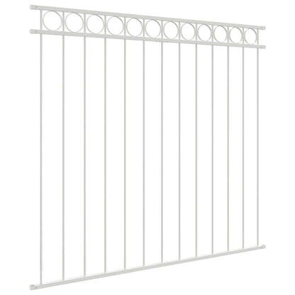 Prvek Plotu Assen 170 X 150 Cm Ocel Bílá