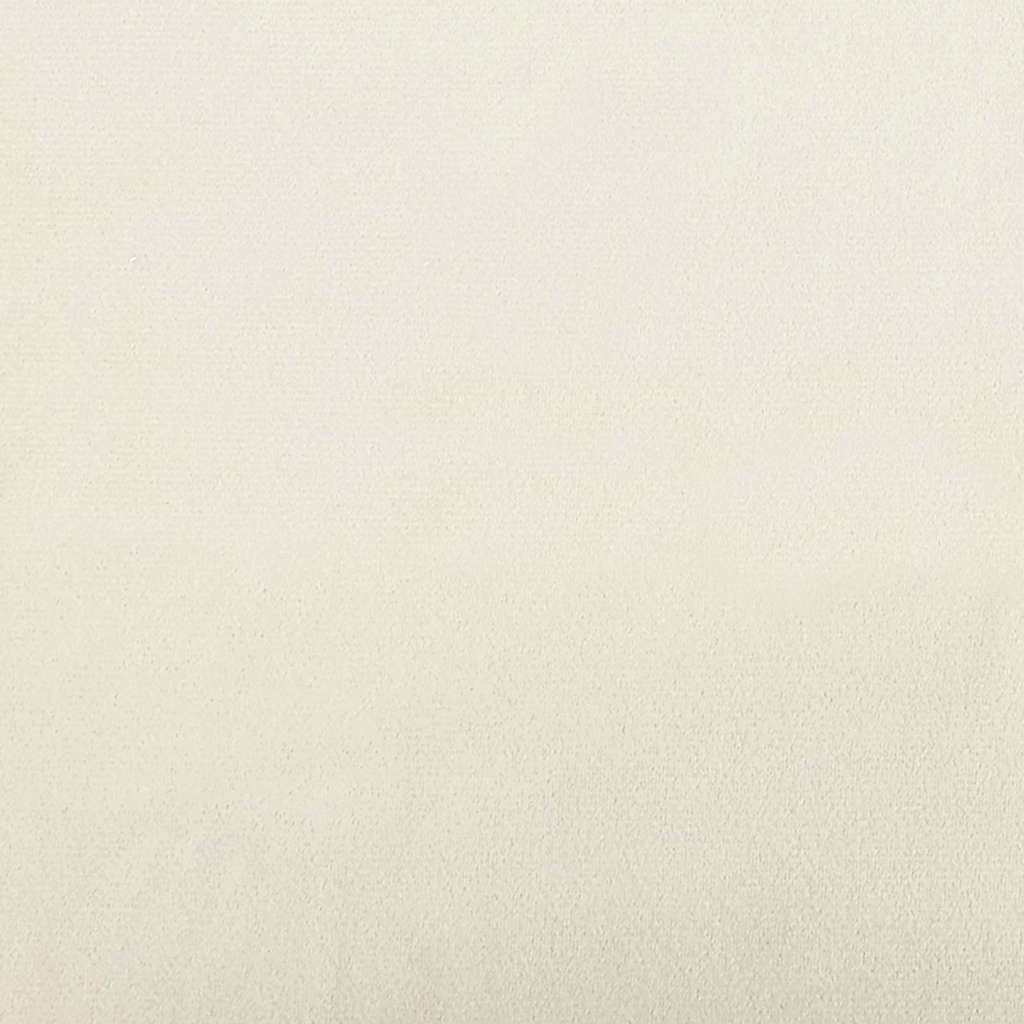 Pohovka Na Spaní Krémová 204 X 122 X 60 Cm Samet