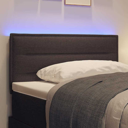 Led Hlavová Deska S Led Pásky S Čelo Tmavě Hnědá 100 Cm Textil
