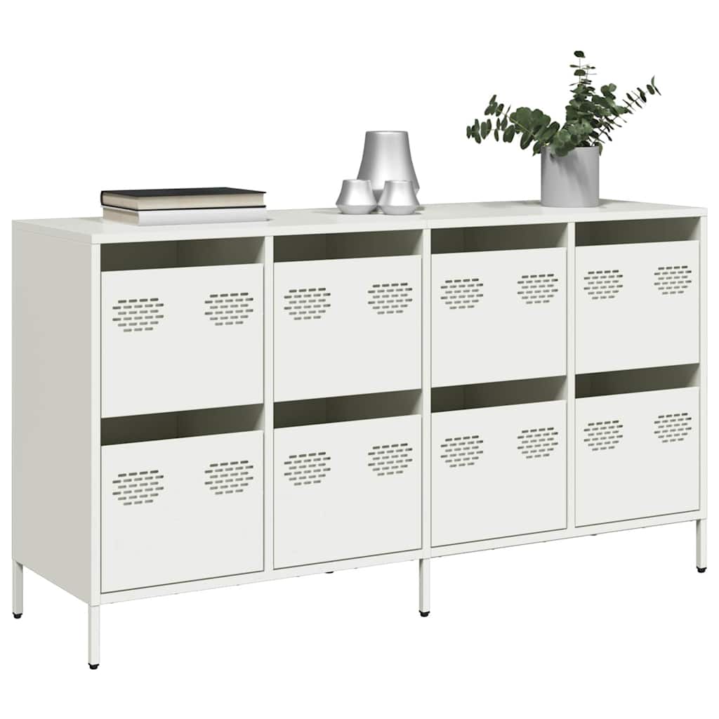 Příborník Žlutý 135 X 39 X 73,5 Cm Ocel Válcovaná Za Studena