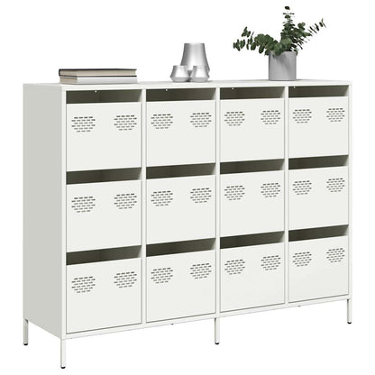 Příborník Žlutý 135 X 39 X 103,5 Cm Ocel Válcovaná Za Studena