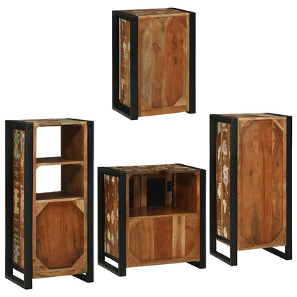 Sada Koupelnového Nábytku 4 Ks Vícebarevný 55 X 35 X 60 Cm