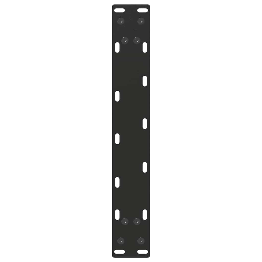 Nohy Konferenčního Stolku Ve Tvaru U, 2 Ks, Černé, 30 X (30-31) Cm, Ocel