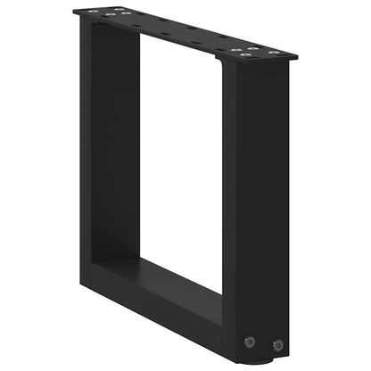 Nohy Konferenčního Stolku Ve Tvaru U, 2 Ks, Černé, 40 X (30-31) Cm, Ocel