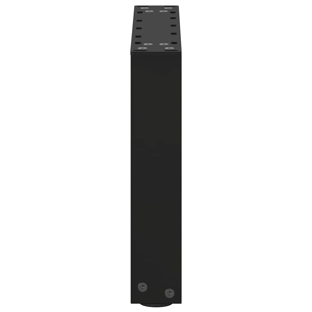 Nohy Konferenčního Stolku Ve Tvaru U, 2 Ks, Černé, 40 X (30-31) Cm, Ocel
