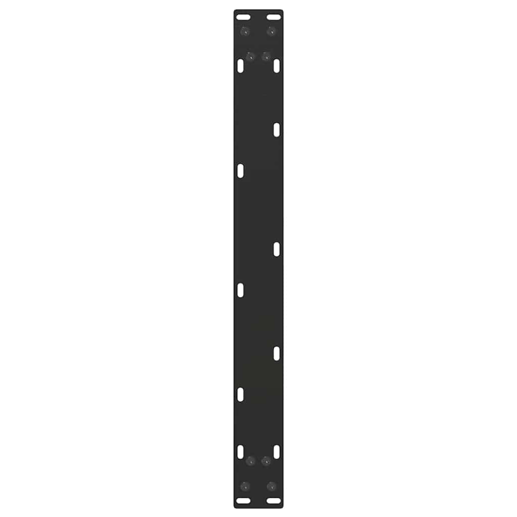 Nohy Konferenčního Stolku Ve Tvaru U, 2 Ks, Černé, 70 X (30-31) Cm, Ocel