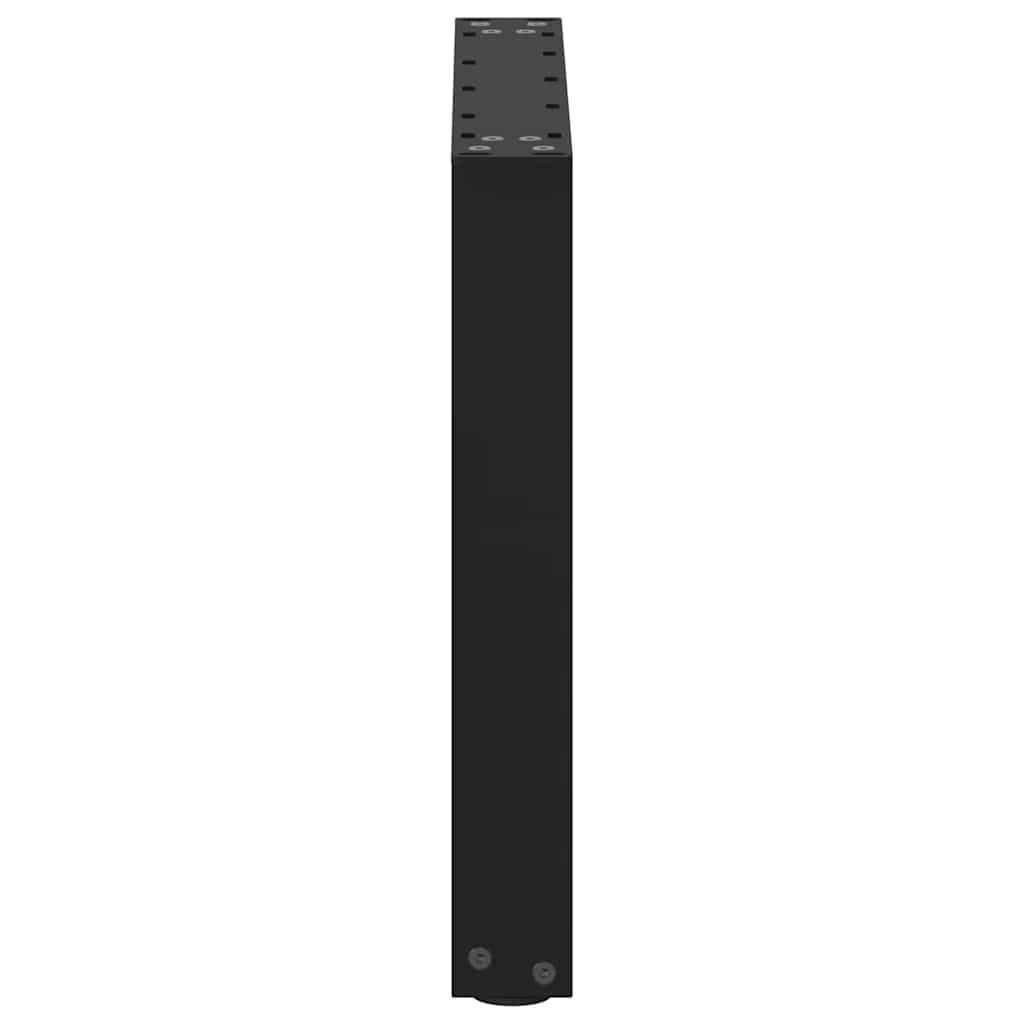 Nohy Konferenčního Stolku Ve Tvaru U, 2 Ks, Černé, 50 X (42-43) Cm, Ocel