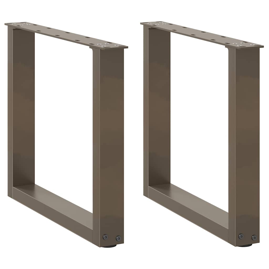 Nohy Konferenčního Stolku Ve Tvaru U 2 Ks 30X(30-31)Cm Ocel Přírodní