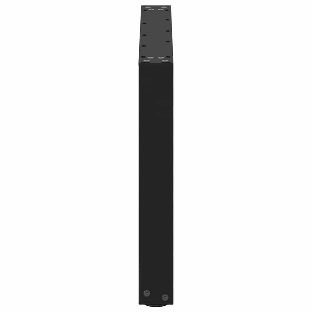 Nohy Konferenčního Stolku Ve Tvaru U, 2 Ks, Černé, 60 X (42-43) Cm, Ocel