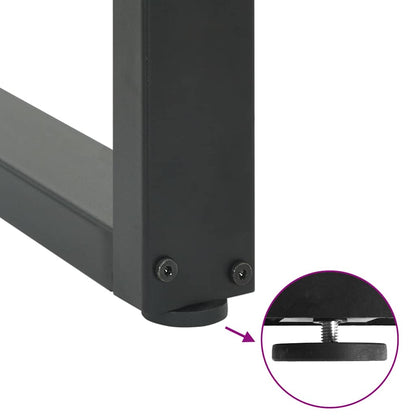 Nohy Konferenčního Stolku Ve Tvaru U 2 Ks Antracitové Ocelové Antracitová