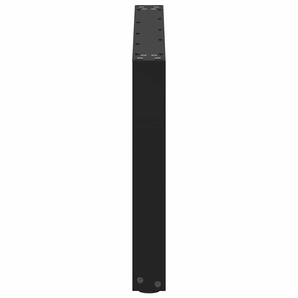 Nohy Konferenčního Stolku Ve Tvaru U, 2 Ks, Černé, 70 X (42-43) Cm, Ocel