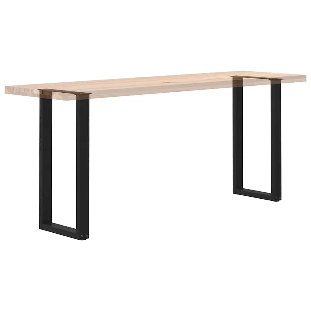 Nohy Konzolového Stolku Ve Tvaru U, 2 Ks, Černé, 28 X (72-73) Cm, Ocel
