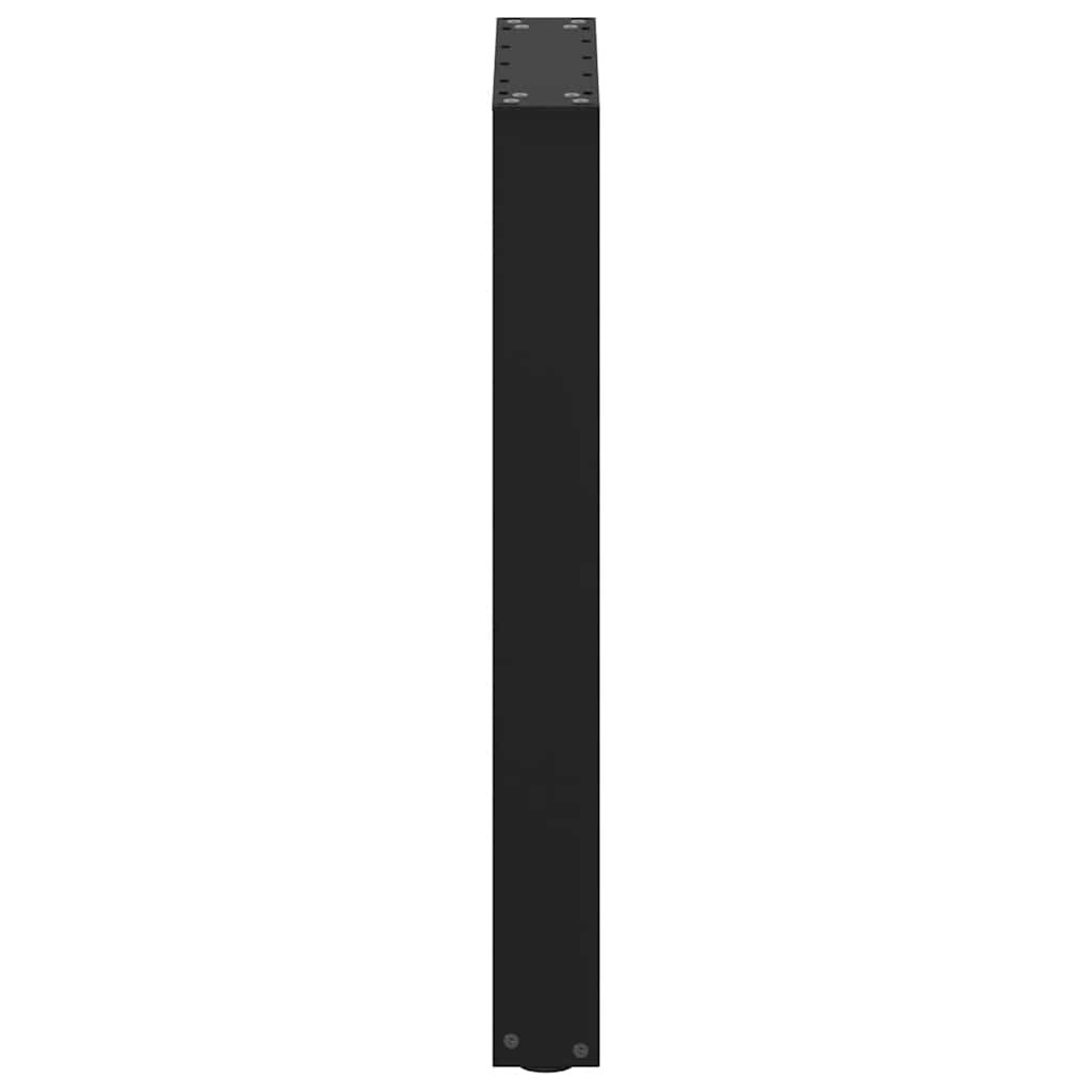Nohy K Jídelnímu Stolu Ve Tvaru U, 2 Ks, Černé, 50 X (72-73) Cm, Ocel