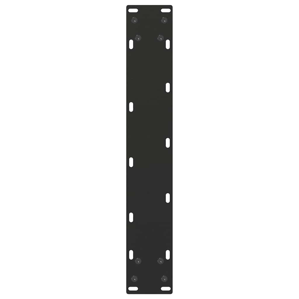 Nohy K Jídelnímu Stolu Ve Tvaru U, 2 Ks, Černé, 50 X (72-73) Cm, Ocel