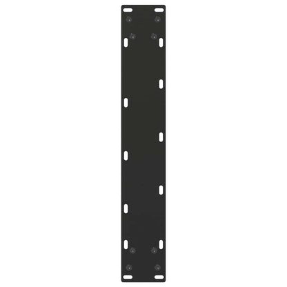 Nohy K Jídelnímu Stolu Ve Tvaru U, 2 Ks, Černé, 50 X (72-73) Cm, Ocel