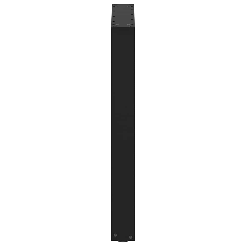 Nohy K Jídelnímu Stolu Ve Tvaru U, 2 Ks, Černé, 60 X (72-73) Cm, Ocel