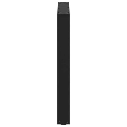 Nohy K Jídelnímu Stolu Ve Tvaru U, 2 Ks, Černé, 60 X (72-73) Cm, Ocel