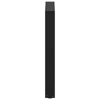 Nohy K Jídelnímu Stolu Ve Tvaru U, 2 Ks, Černé, 70 X (72-73) Cm, Ocel