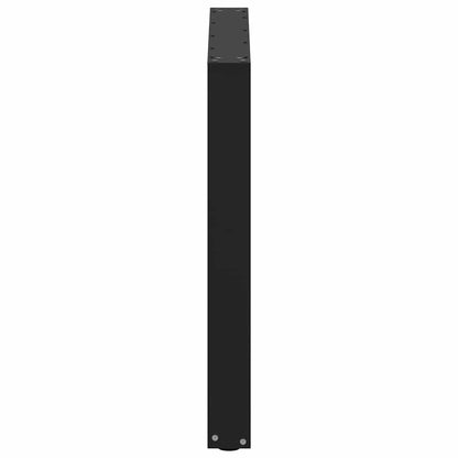 Nohy K Jídelnímu Stolu Ve Tvaru U, 2 Ks, Černé, 80 X (72-73) Cm, Ocel
