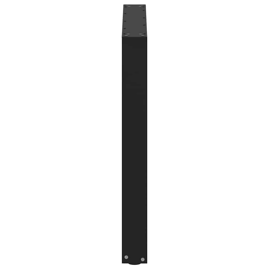 Nohy K Jídelnímu Stolu Ve Tvaru U, 2 Ks, Černé, 90 X (72-73) Cm, Ocel