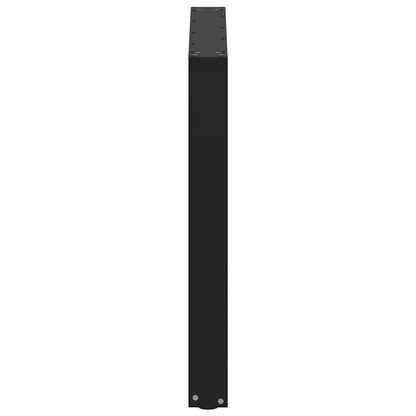 Nohy K Jídelnímu Stolu Ve Tvaru U, 2 Ks, Černé, 90 X (72-73) Cm, Ocel