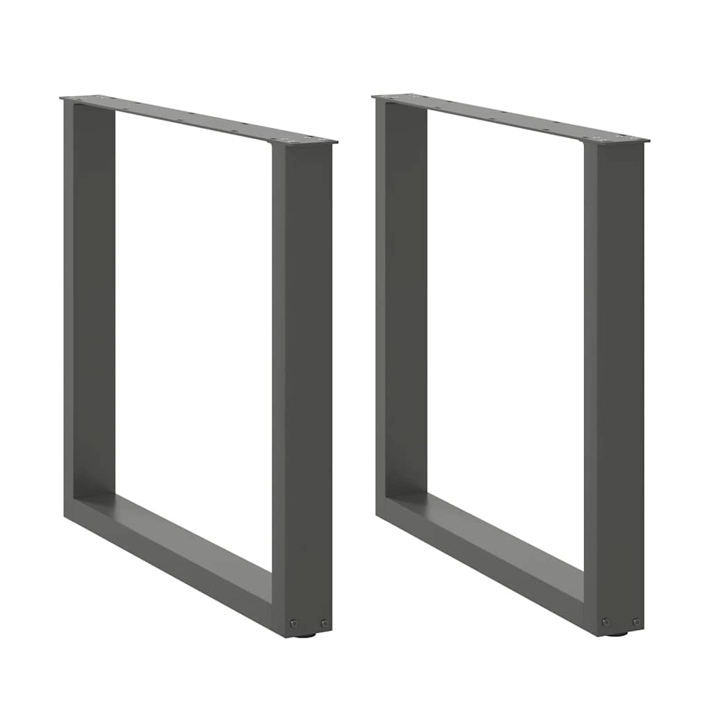 Nohy Konferenčního Stolku Ve Tvaru U 2 Ks Antracitové Ocelové Antracitová