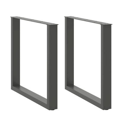 Nohy Konferenčního Stolku Ve Tvaru U 2 Ks Antracitové Ocelové Antracitová