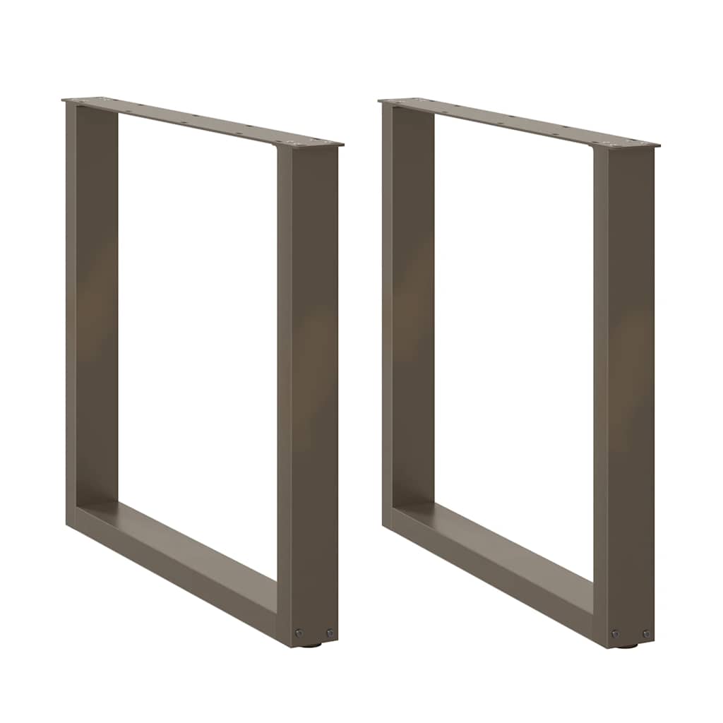 Nohy Konferenčního Stolku Ve Tvaru U 2 Ks 30X(30-31)Cm Ocel Přírodní