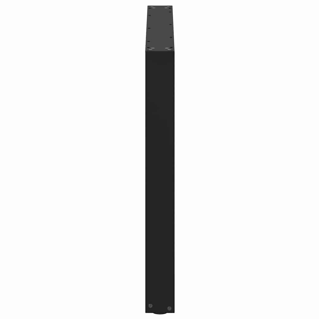 Nohy K Jídelnímu Stolu Ve Tvaru U, 2 Ks, Černé, 100 X (72-73) Cm, Ocel